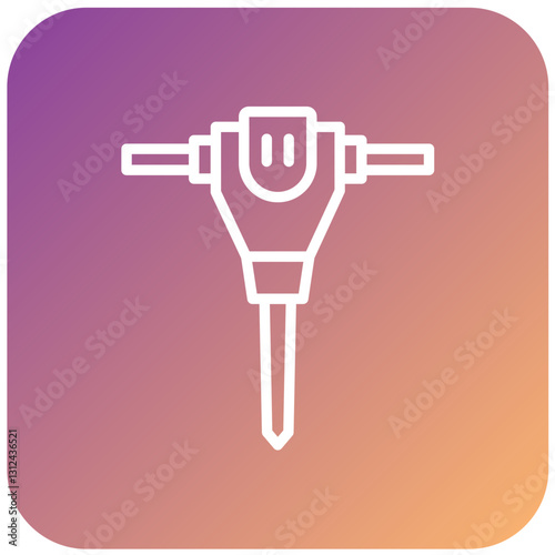 Jackhammer Vector Design Icon Style