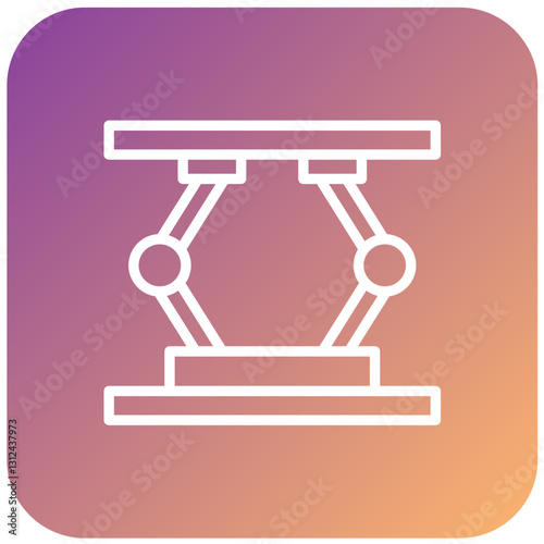Hydraulic Jack Vector Design Icon Style