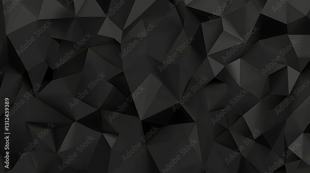 Dark low-poly pattern background, geometric shapes design Dark low-poly pattern background, geometric shapes design