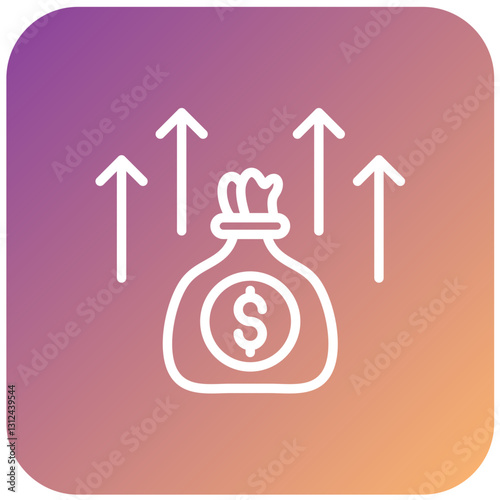 Profit Vector Design Icon Style