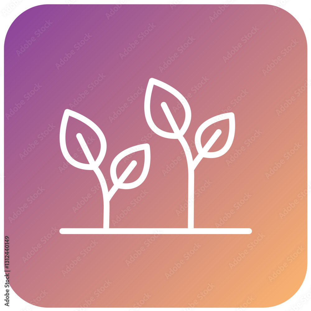 Fototapeta premium Eco Farming Vector Design Icon Style