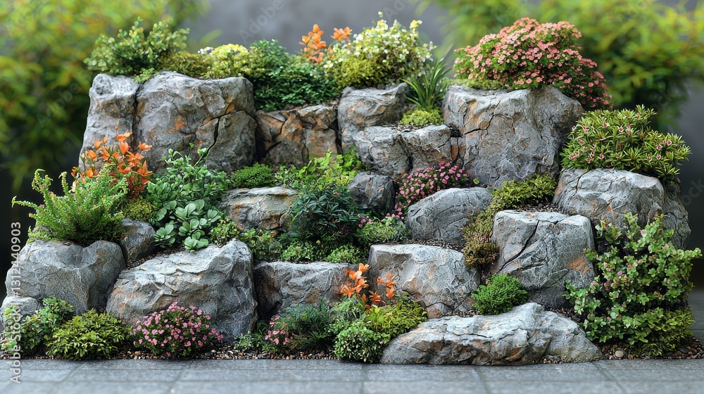 Rock Garden Design, Outdoor Display, Japan Rock Garden Design, Outdoor Display, Japan