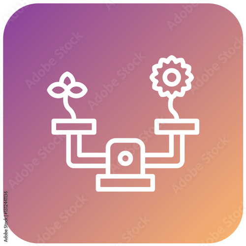Ecological Balance Vector Design Icon Style