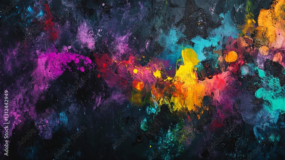 Vibrant Abstract Painting with Bold Colors Vibrant Abstract Painting with Bold Colors