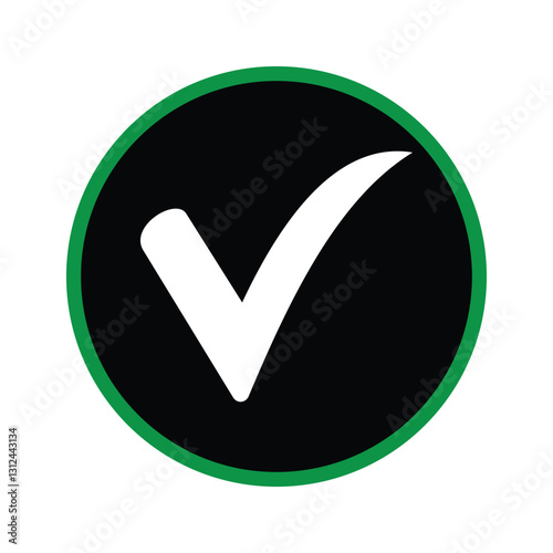 Checkmark vector icon design illustration 