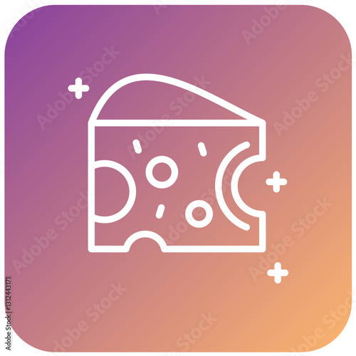 Cheese Vector Design Icon Style