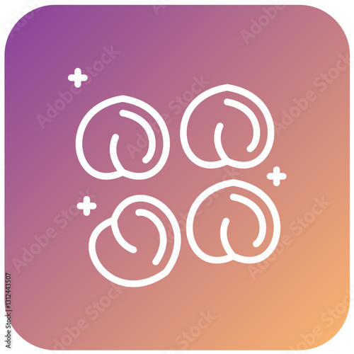 Chickpeas Vector Design Icon Style