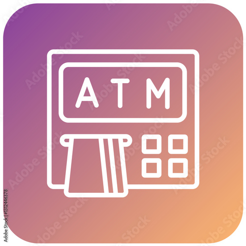 Vector Design Atm Machine Icon Style