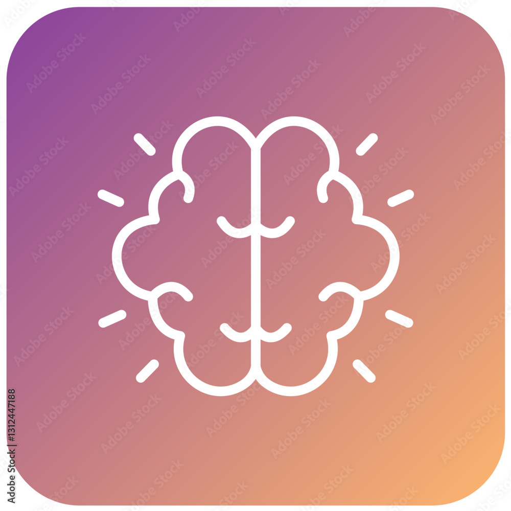 Vector Design Brainstorming Icon Style Vector Design Brainstorming Icon Style