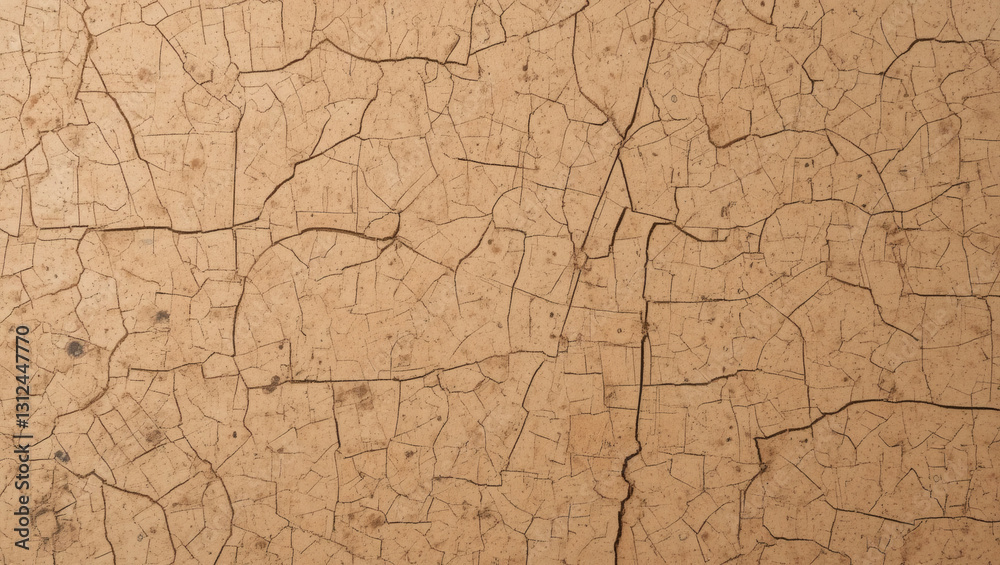 Detailed close-up of cracked earth surface showing the effects of drought and climate change in a natural setting. Detailed close-up of cracked earth surface showing the effects of drought and climate change in a natural setting.