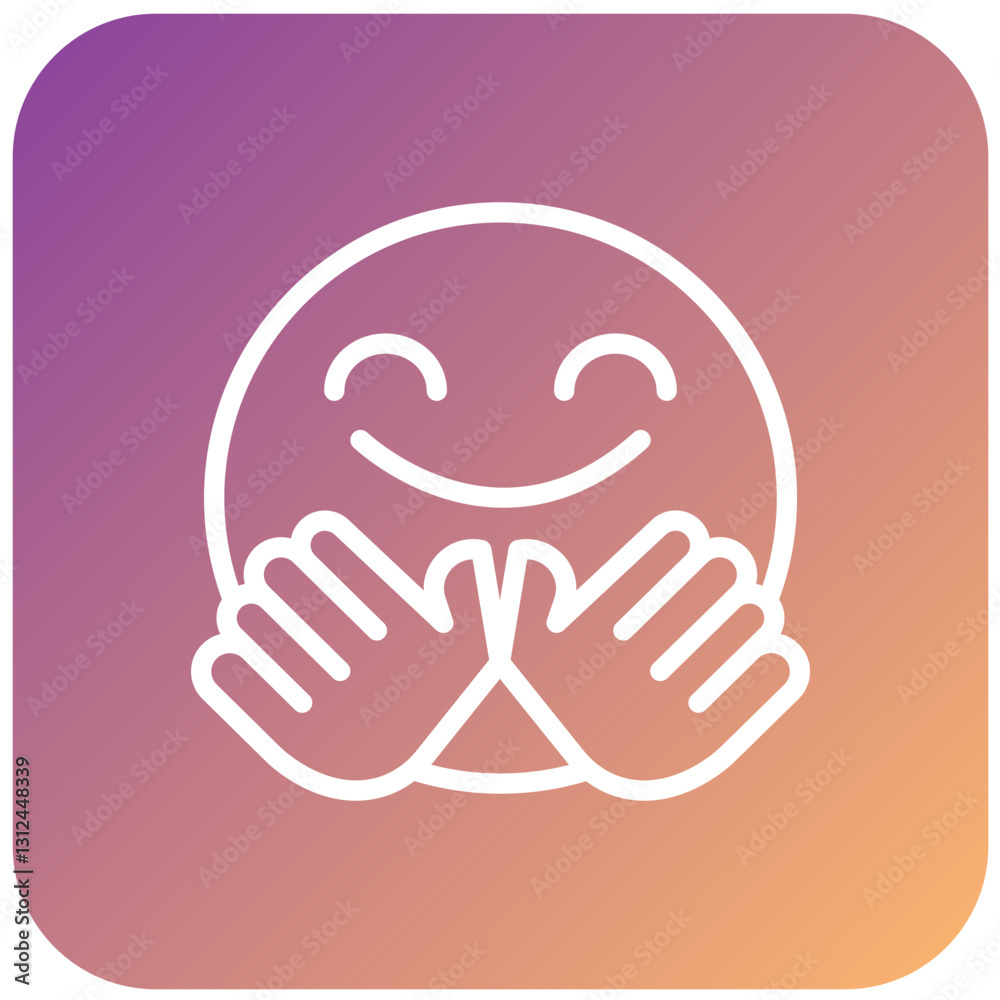 Vector Design Hug Icon Style Vector Design Hug Icon Style