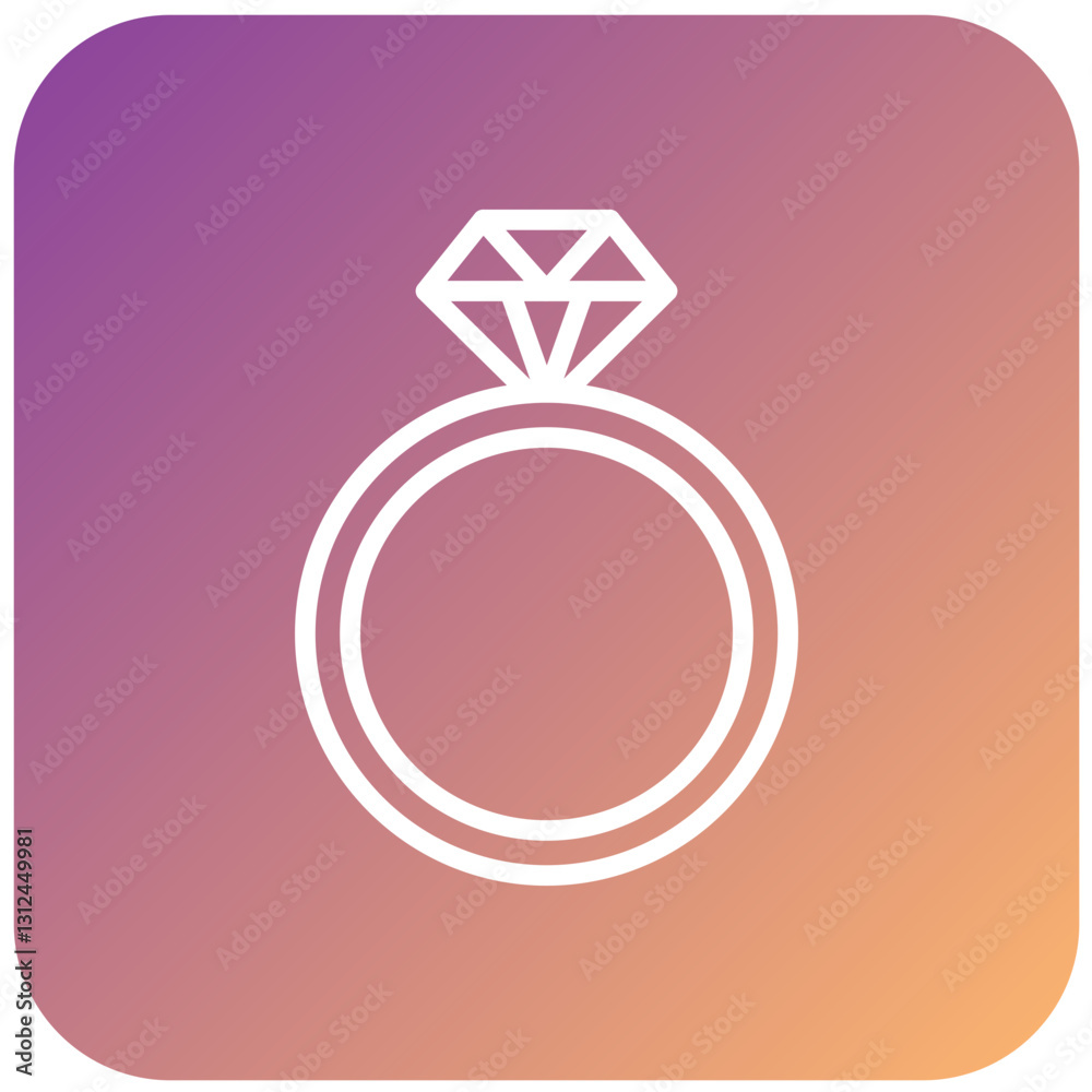 Vector Design Diamond Ring Icon Style Vector Design Diamond Ring Icon Style