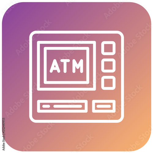 Vector Design ATM Icon Style