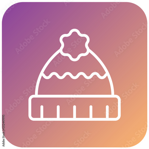 Vector Design Winter Hat Icon Style