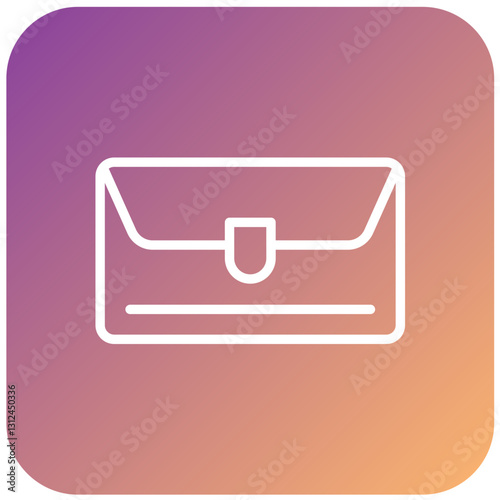 Vector Design Clutch Bag Icon Style
