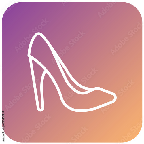 Vector Design High Heels Icon Style