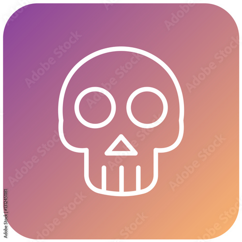 Vector Design Skull Icon Style