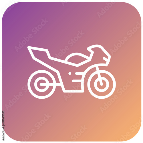 Vector Design Motorbike Icon Style