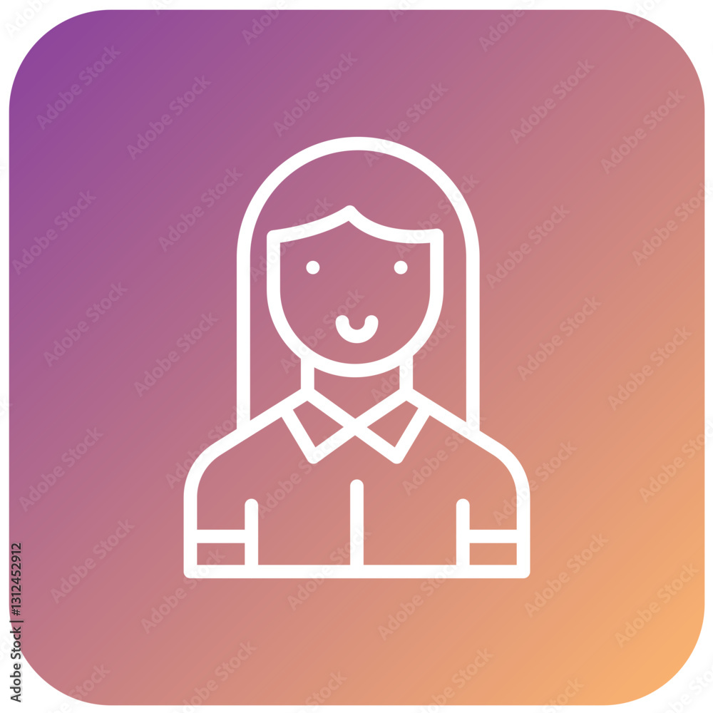 Vector Design Character Female Icon Style Vector Design Character Female Icon Style