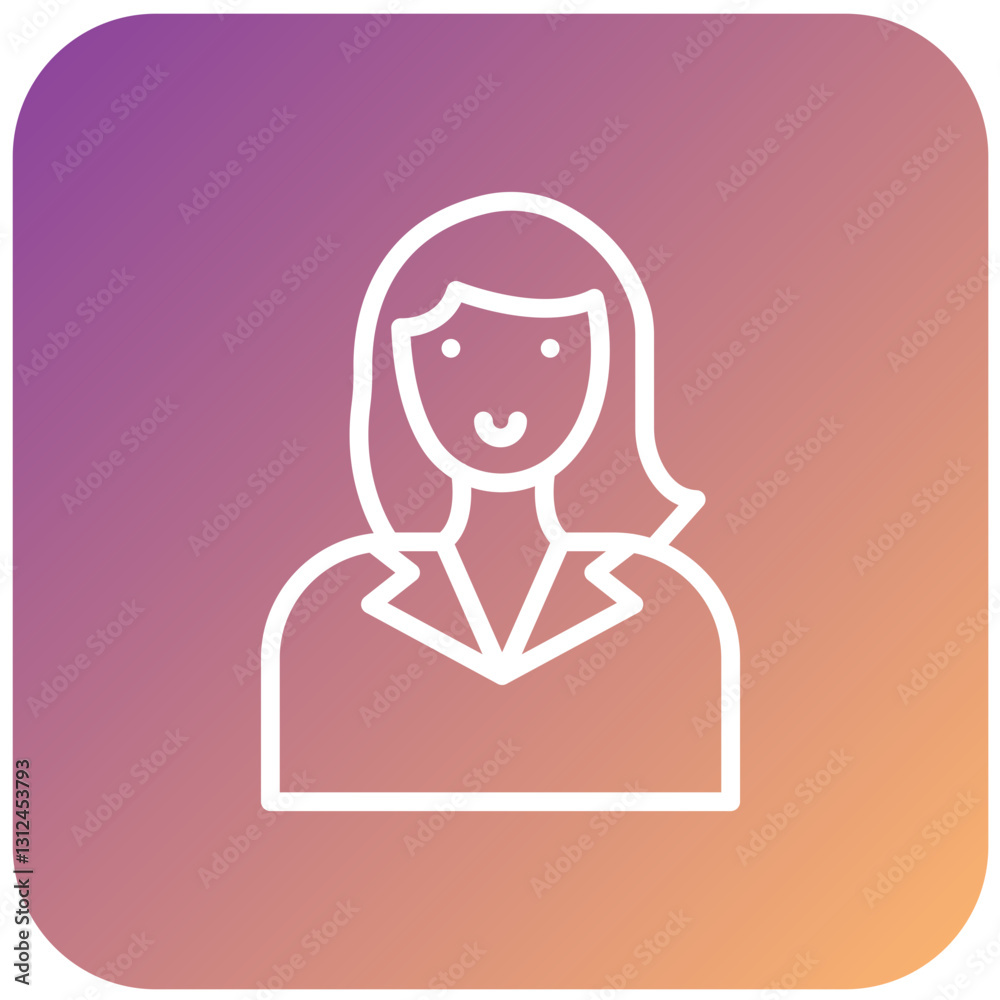 Vector Design Customer Female Icon Style Vector Design Customer Female Icon Style