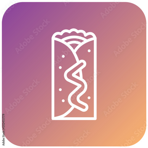 Vector Design Chimichanga Icon Style