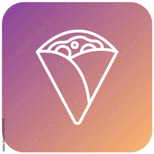 Vector Design Crepe Icon Style