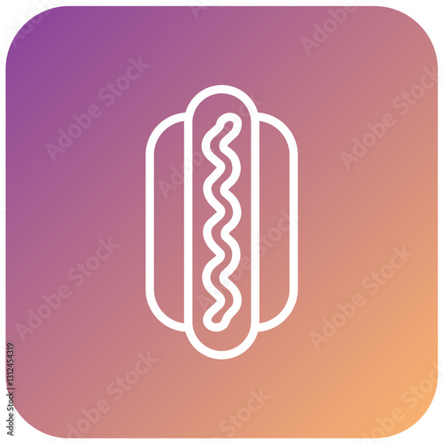 Vector Design Hot Dog Icon Style