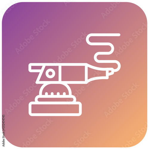 Vector Design Polisher Machine Icon Style