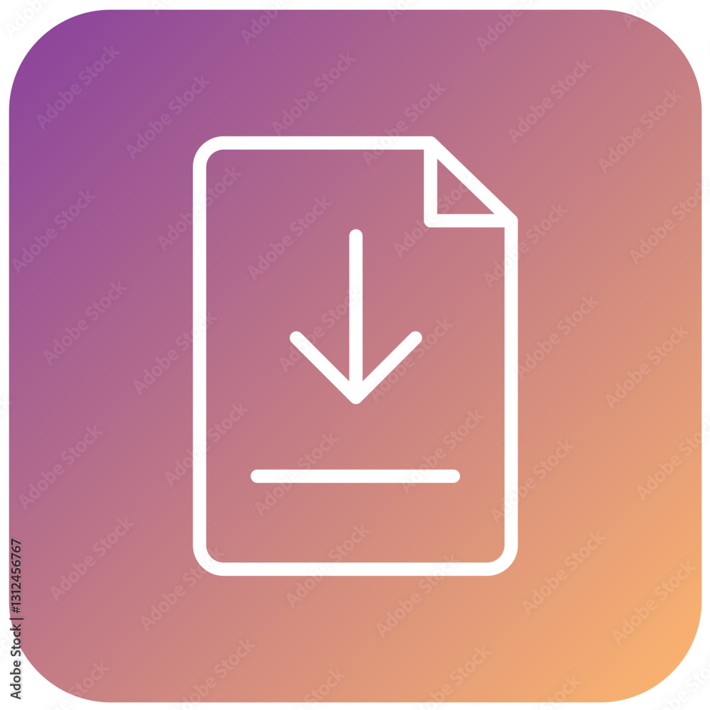 Vector Design Download File Icon Style Vector Design Download File Icon Style