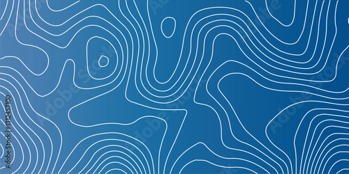 Abstract Topographic Pattern Banner Background, geographic line map with elevation assignments. Modern design background with wavy pattern. Paper texture Imitation of a geographical map shades.
