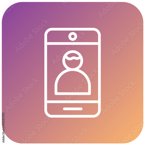 Vector Design Front Camera Icon Style