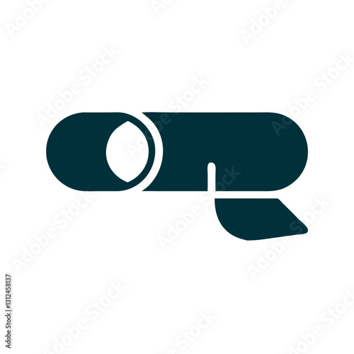 MRI scanner medical icon in black silhouette style