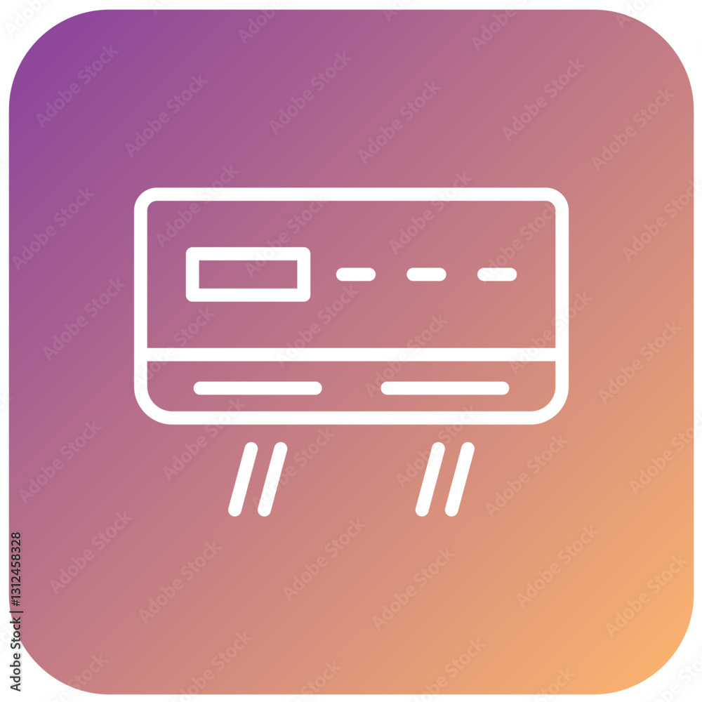 Vector Design Air Conditioner Icon Style Vector Design Air Conditioner Icon Style