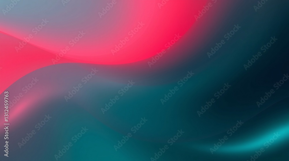 Fototapeta premium Red and Blue Gradient Abstract Wave Backgrounds with Radiant Light Effects