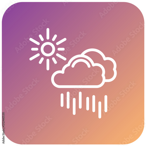 Vector Design Drizzle Icon Style