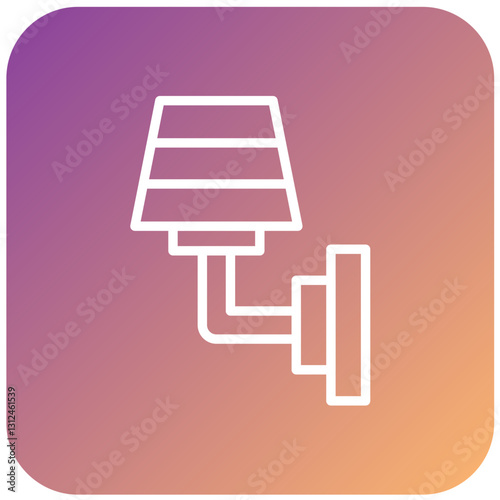 Vector Design Wall Lamp Icon Style