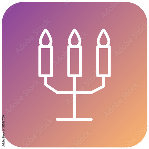 Vector Design Candlestick Icon Style