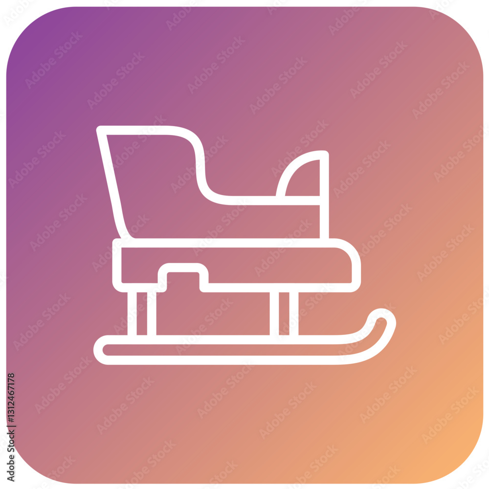 Vector Design Sled Icon Style Vector Design Sled Icon Style