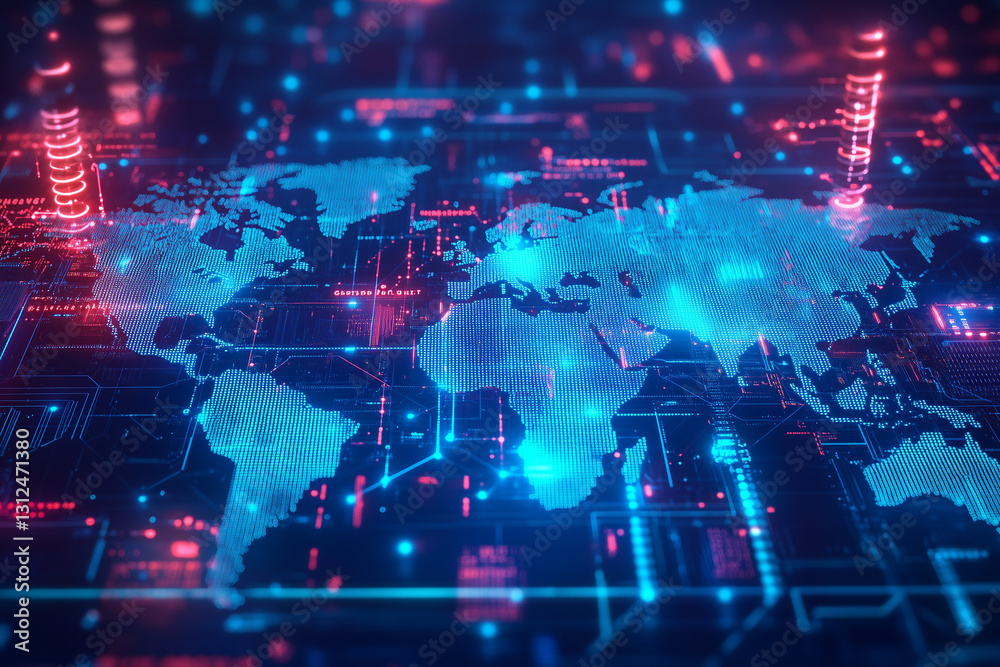 virtual technology background virtual technology background