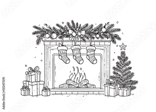 christmas tree in the form of house