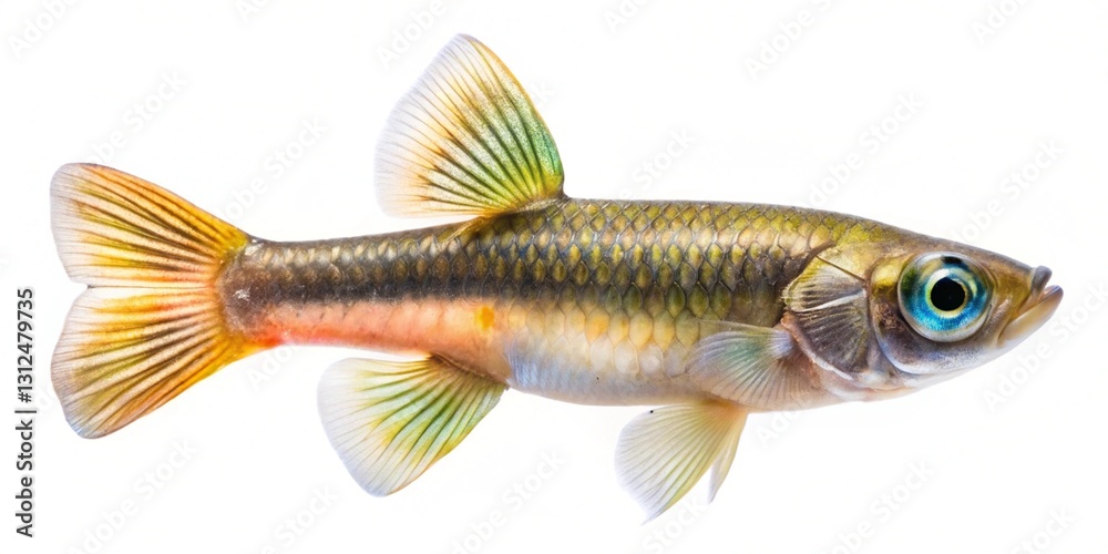 endless fish isolated on white background endless fish isolated on white background