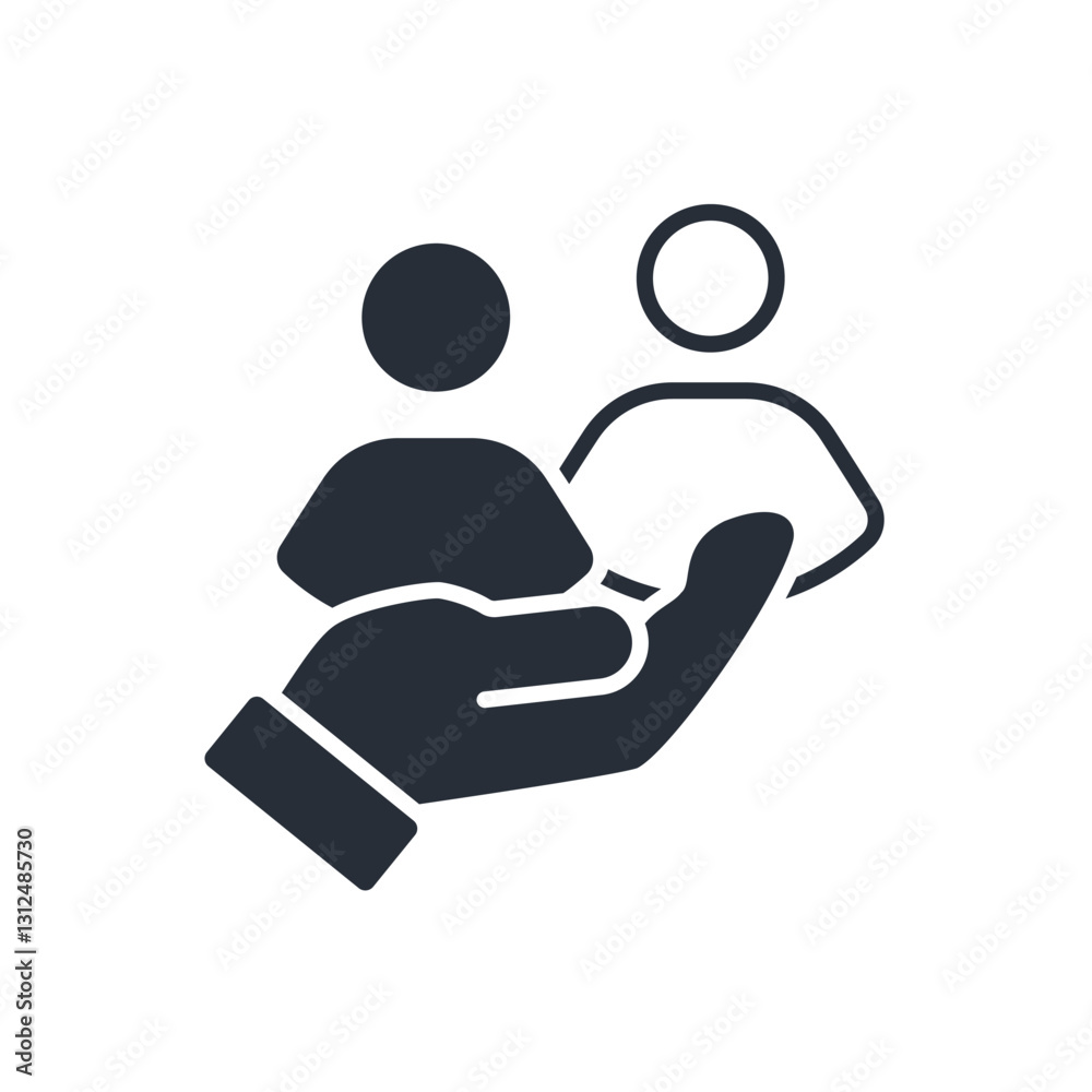 caring icon. vector.Editable stroke.linear style sign for use web design,logo.Symbol illustration. caring icon. vector.Editable stroke.linear style sign for use web design,logo.Symbol illustration.