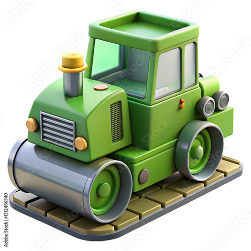 3D Rotary Drilling Rig Icon Illustration