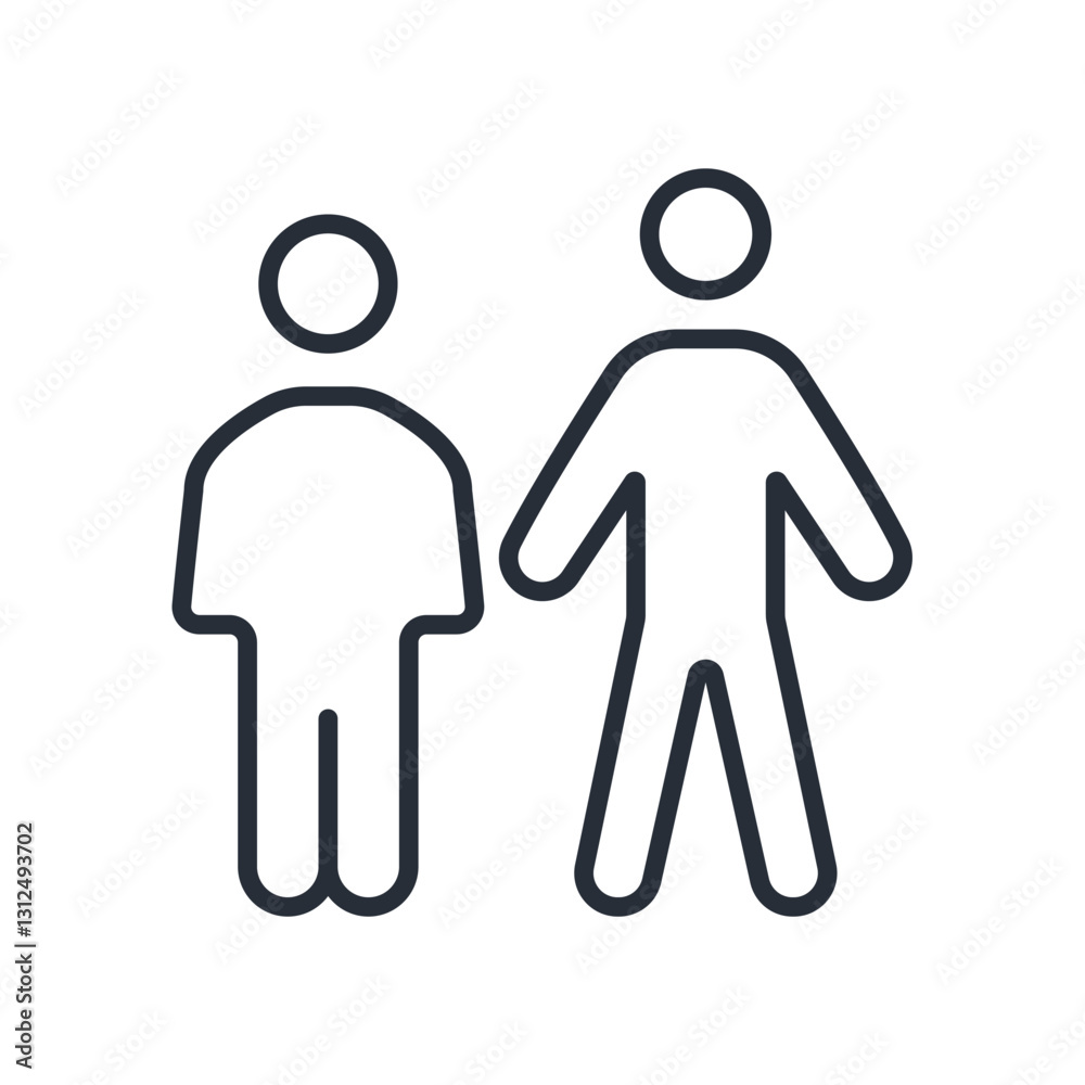 people icon. vector.Editable stroke.linear style sign for use web design,logo.Symbol illustration. people icon. vector.Editable stroke.linear style sign for use web design,logo.Symbol illustration.