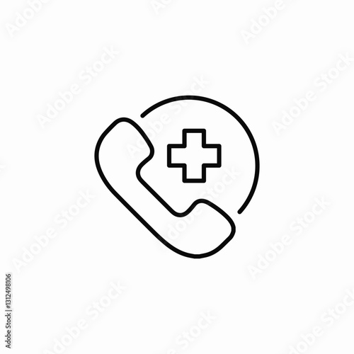 medical number icon sign vector