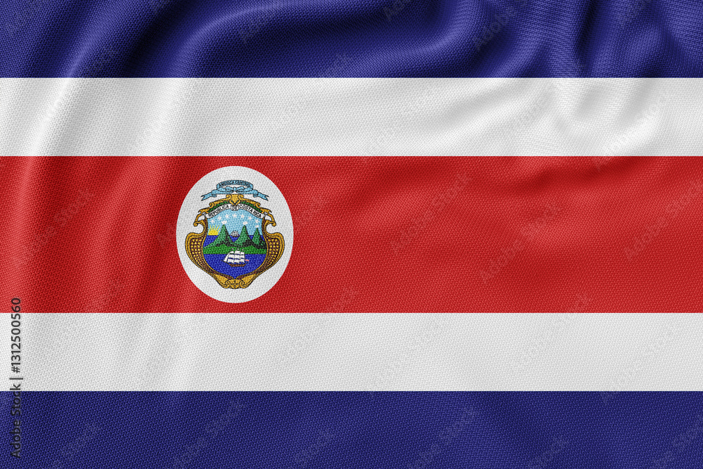 A waving display of national flags including Ccosta rica, symbolizing patriotism and unity A waving display of national flags including Ccosta rica, symbolizing patriotism and unity