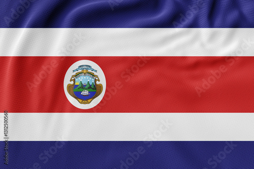 Photos A waving display of national flags including Ccosta rica, symbolizing patriotism