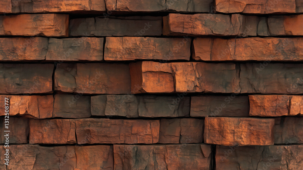 Obraz premium Rich brown seamless texture of weathered pine bark showcasing deep grooves and natural imperfections ideal for artistic backgrounds