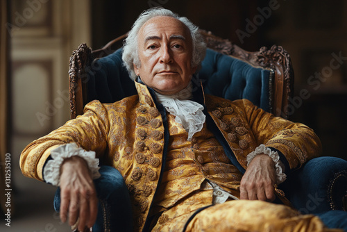 A paint portrait of Giacomo Casanova, historical and charismatic, dramatic vibe