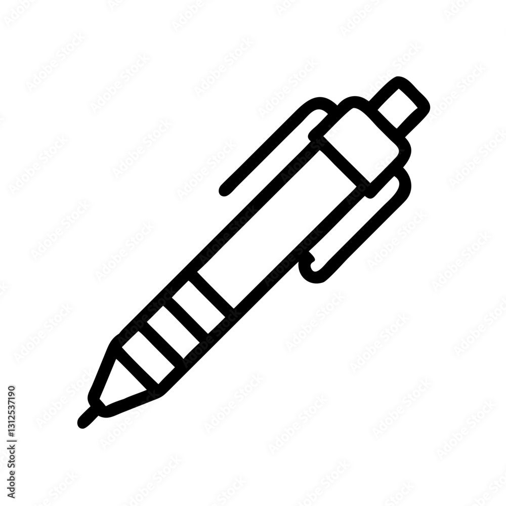 Mechanical pencil icon sketching notes, creativity concept Mechanical pencil icon sketching notes, creativity concept